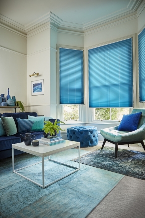 Margurite Blue Window blind